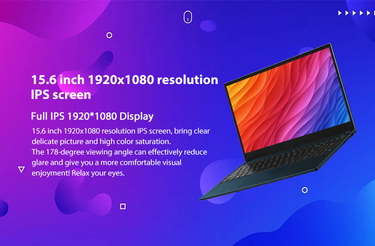 Topjoy 15.6 Inch Corei7 10th Gen Laptop Notebook Win 10 Ram 8gb Ddr4 Labtop